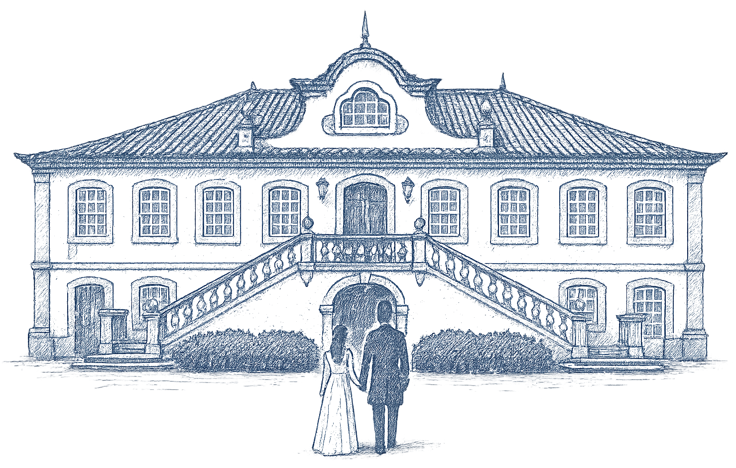 Mariage visuel mariés casa de vilaverdePNG sans fond